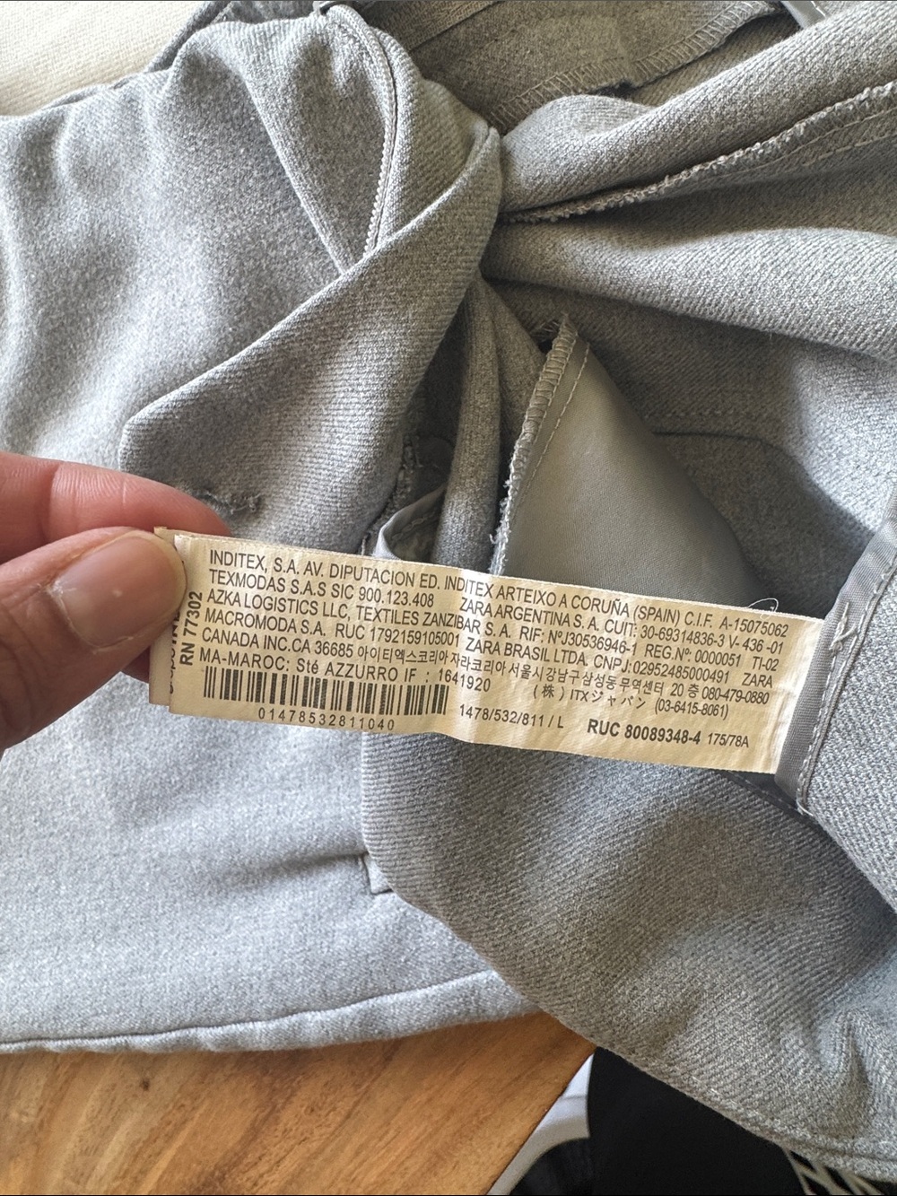 Bundle: Zara high waisted trousers black, navy, ecru, grey - Picture 3 of 7